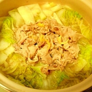 白菜と豚こまの中華風鍋